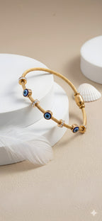 Dual Evil Eye Cable Kada