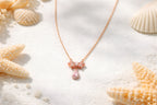 Rose Gold Bow Drop Necklace