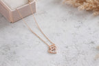 Rose Gold Double Heart Necklace