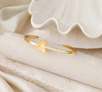 Butterfly Pavé Crystal Cuff