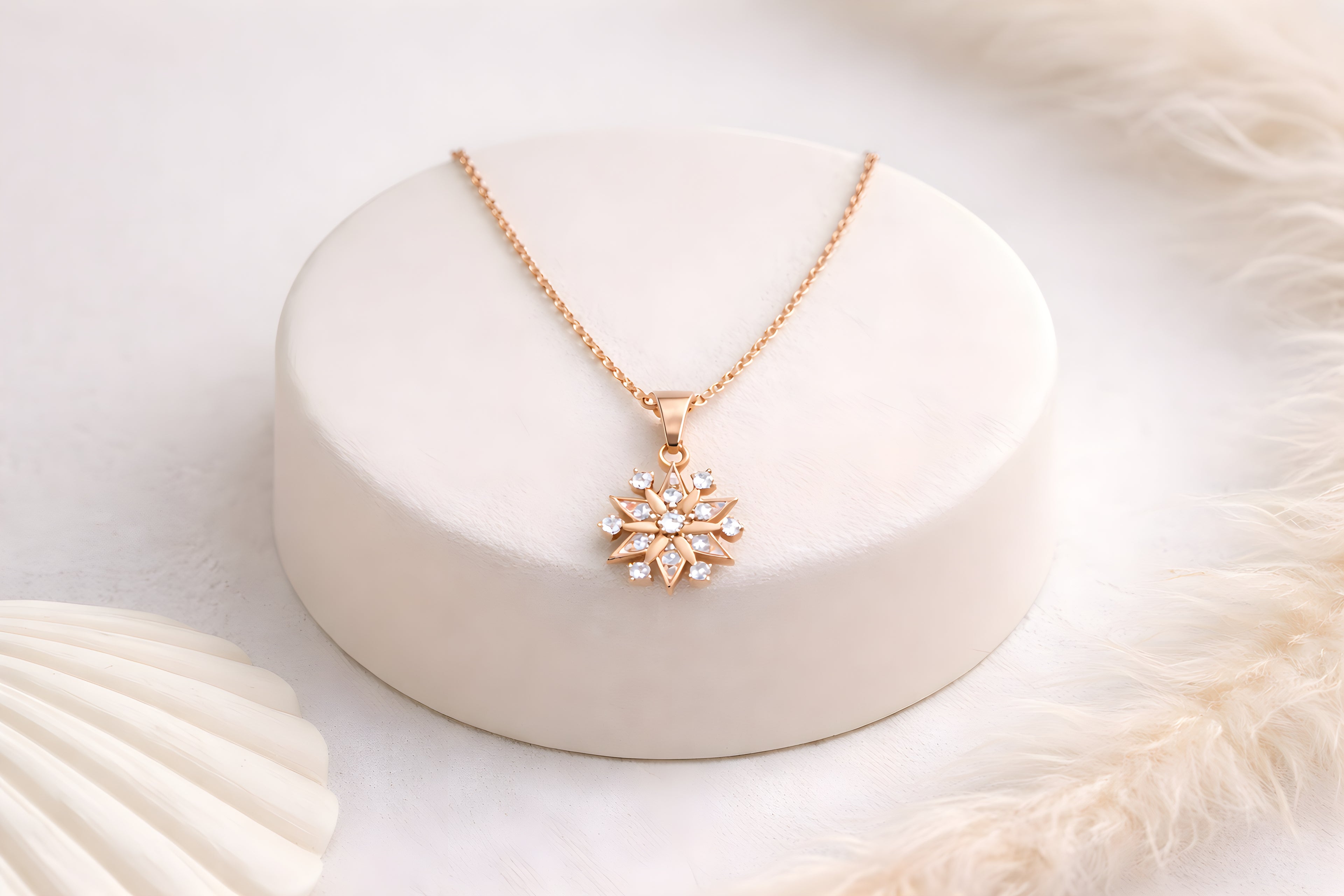 Crystal Snowflake Necklace