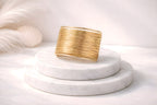 Multi-Strand Gold Wire Cuff