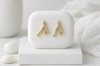 Wishbone Branch Stud Earrings