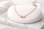 Crystal Love Bar Necklace