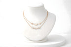 Triple Butterfly Rose Gold Necklace