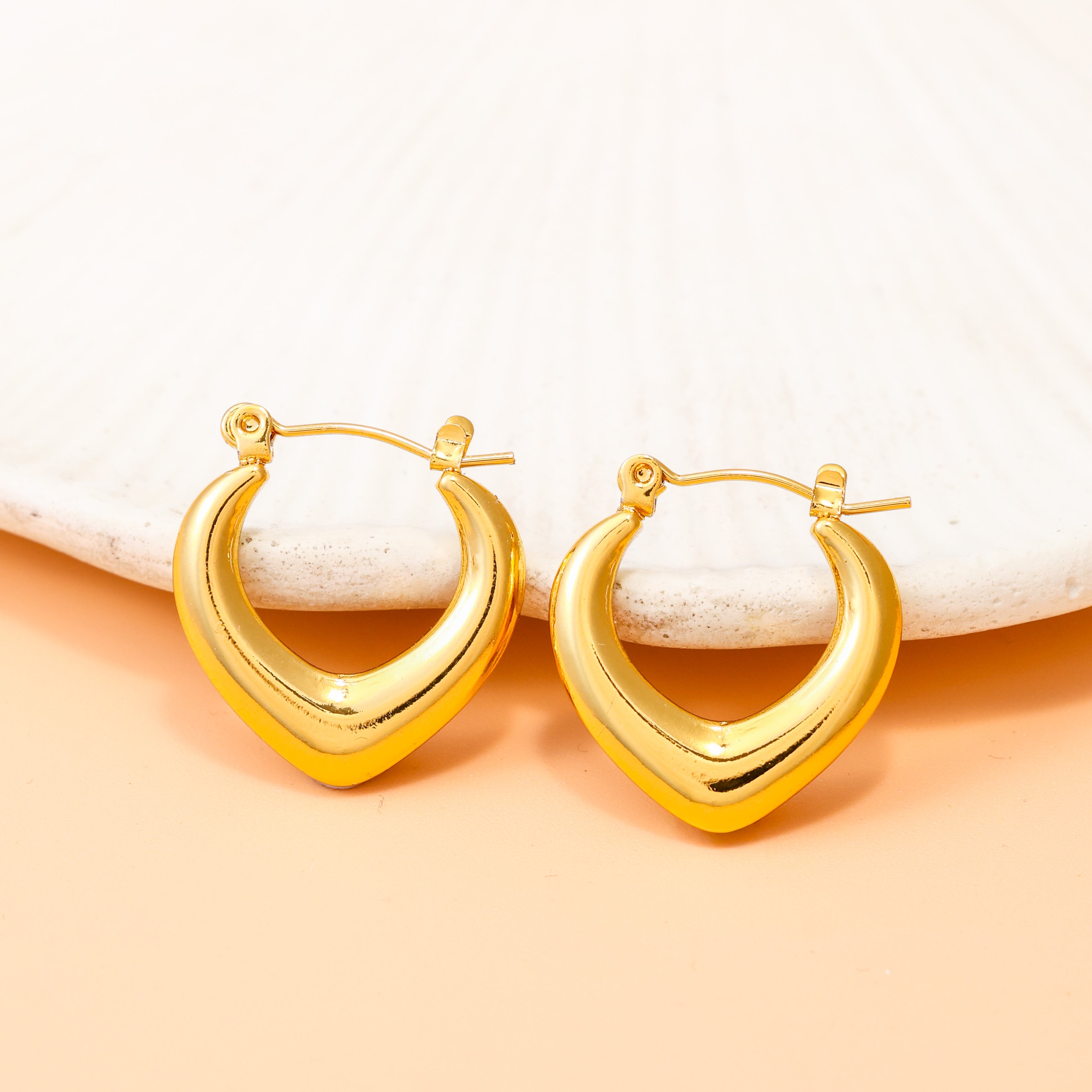 Kaman Bali Arch Hoop Earrings