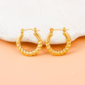 Bali Lahar Twisted Wave Hoop Earrings
