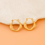 Dhara Hoop Molten Flow Earrings