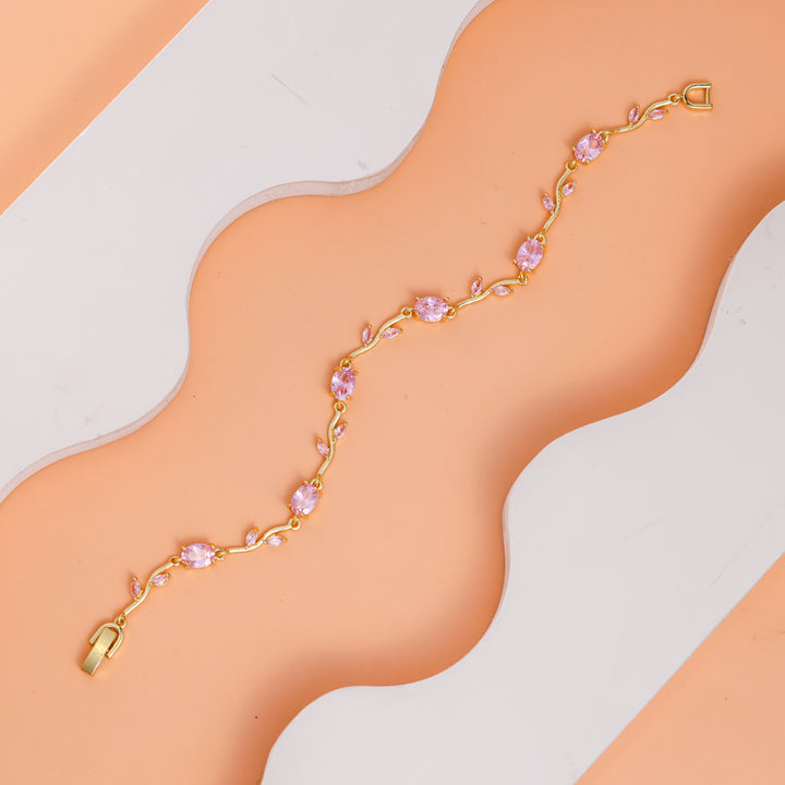 Gulaabi Lata Kada Pink Blossom Bracelet