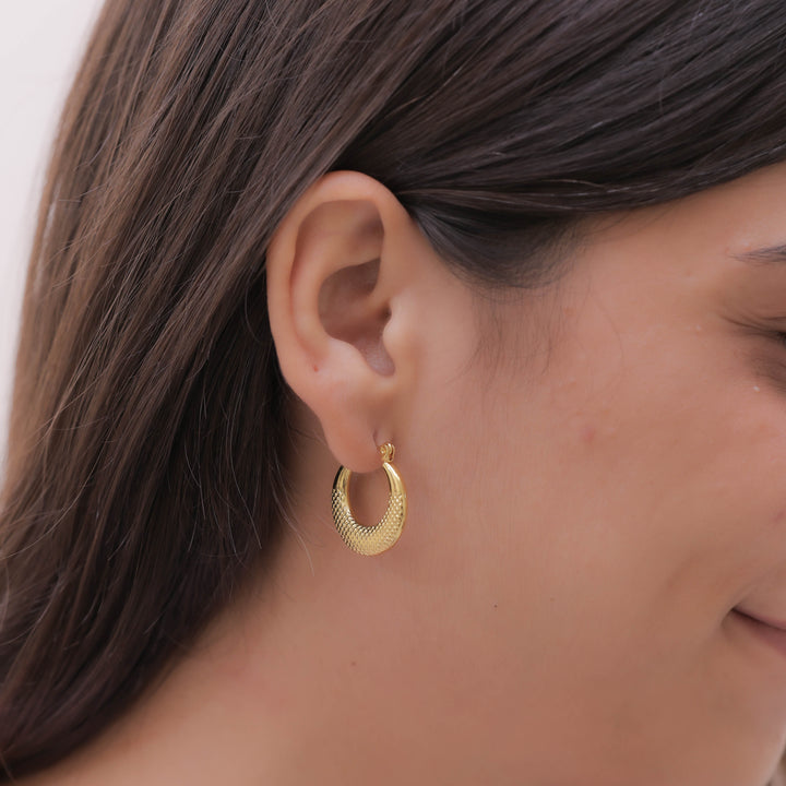 Jaal Bali Mesh Hoop Earrings
