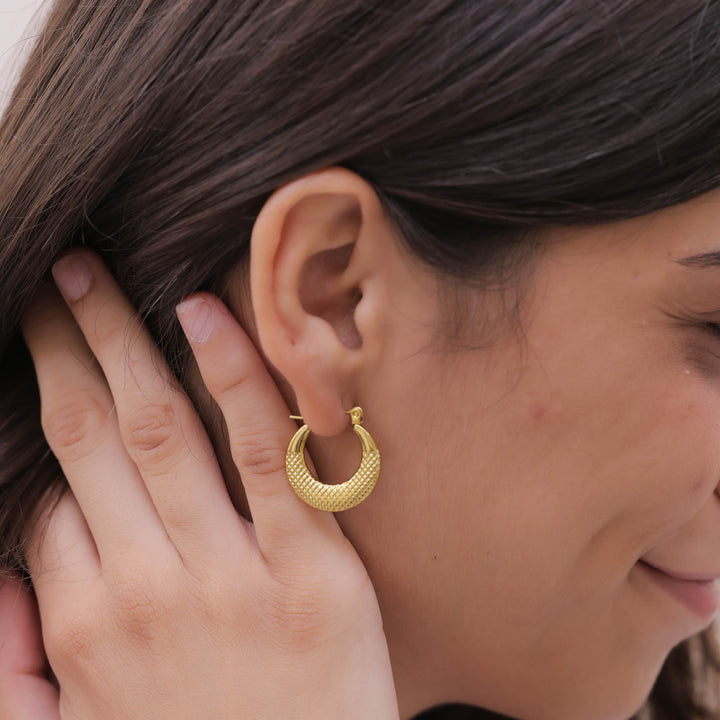 Jaal Bali Mesh Hoop Earrings