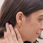 Dhara Hoop Molten Flow Earrings