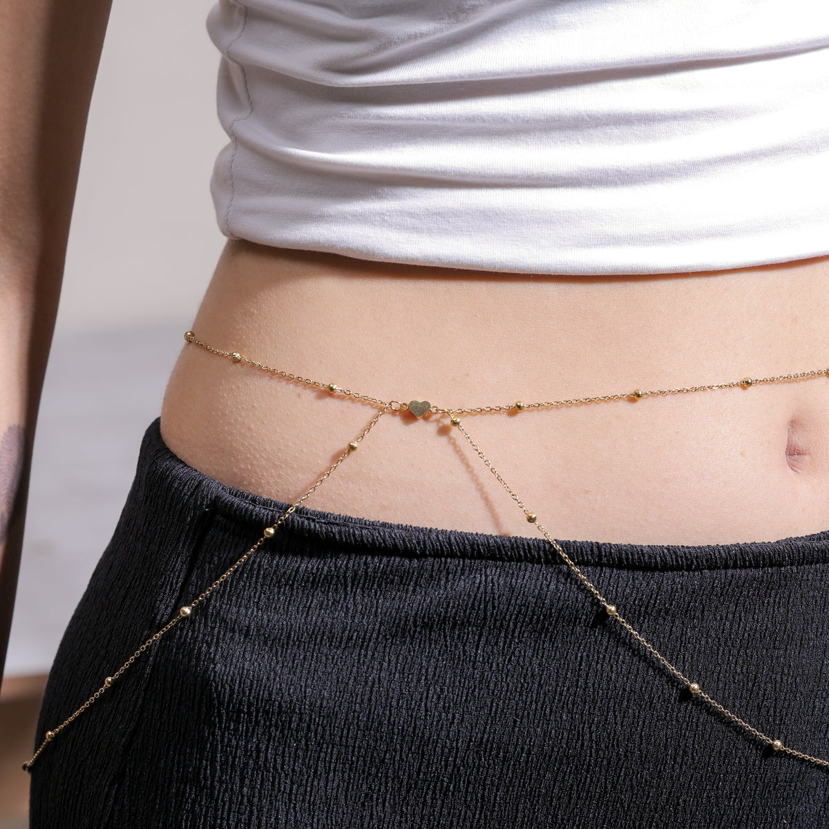 Sway Heart Crisscross Waist Chain