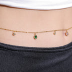 Daisy Pearl Cluster Waist Chain