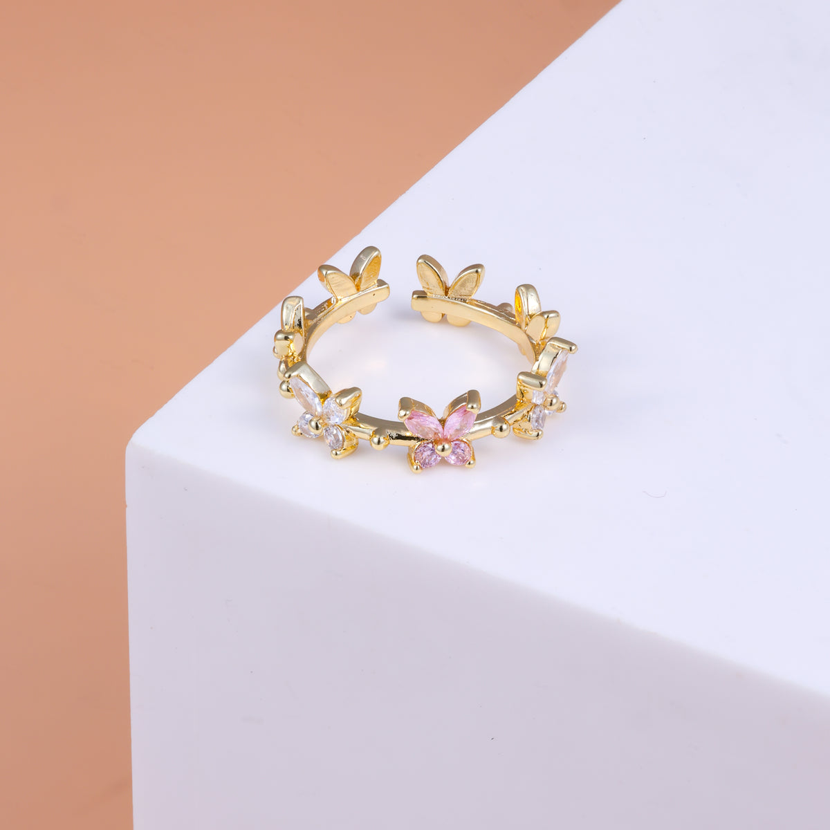 Sol Butterfly Marquise Ring