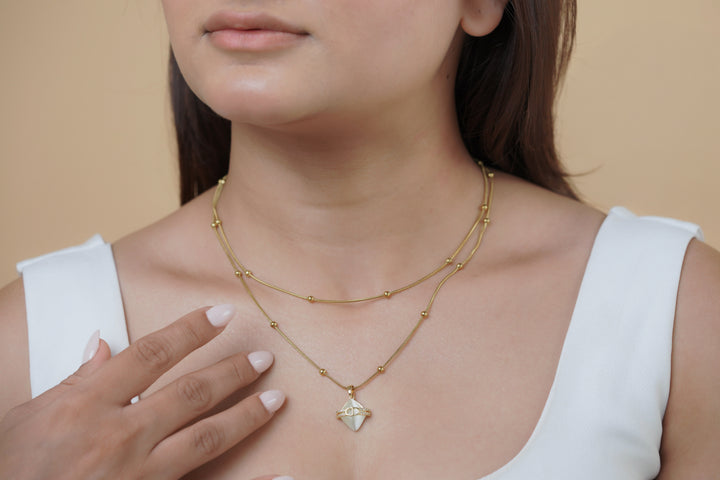 Crystal Kite Layered Necklace