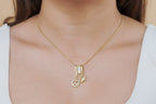 Golden Swan Charm Necklace