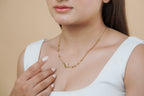 White Butterfly Station Necklace