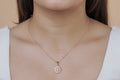 Rose Gold Sunflower Pendant