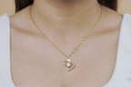 Open Heart Crystal Necklace