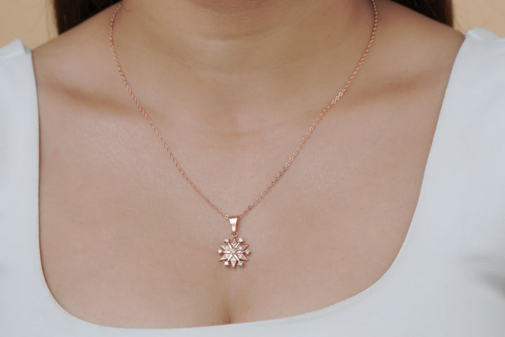 Crystal Snowflake Necklace
