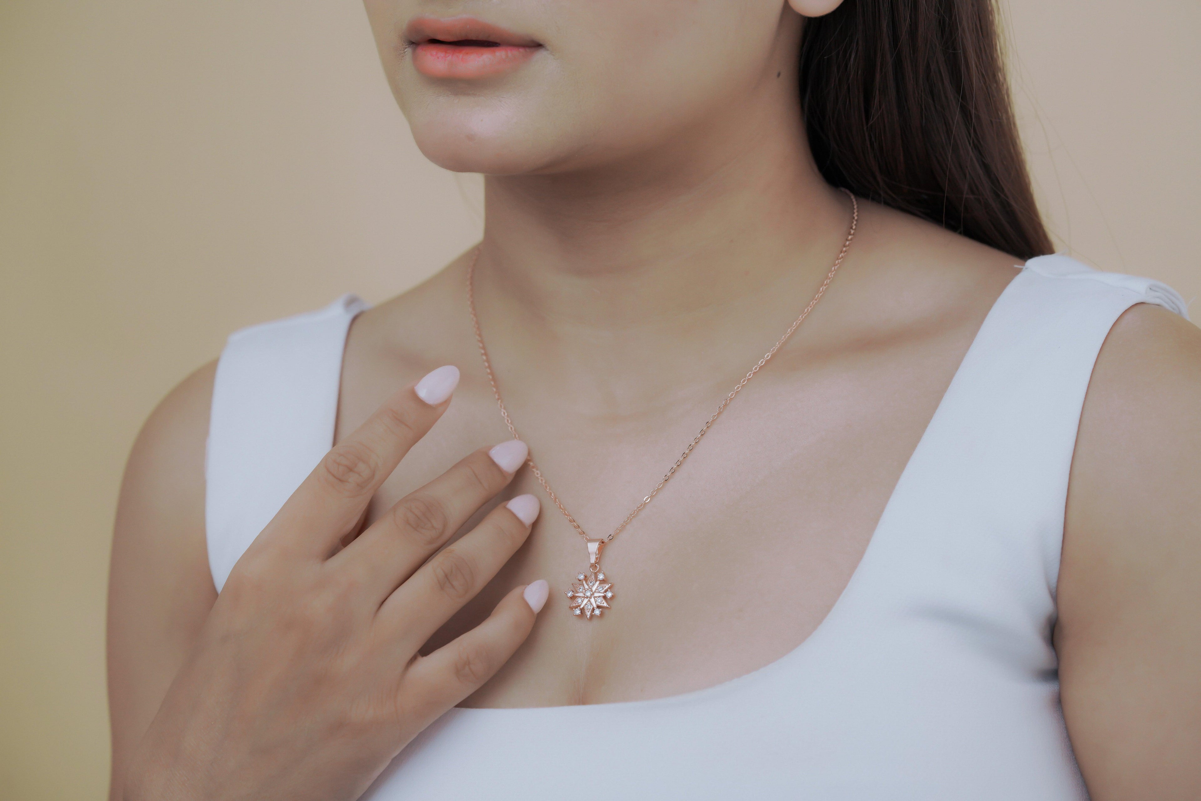 Crystal Snowflake Necklace