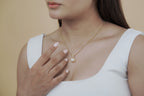 Teardrop Pearl Satellite Necklace