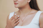 Crystal Ribbon Bow Necklace