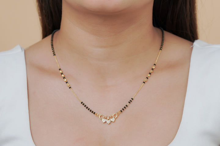 Trio Heart Mangalsutra