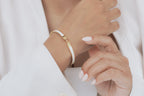 White Enamel H-Clasp