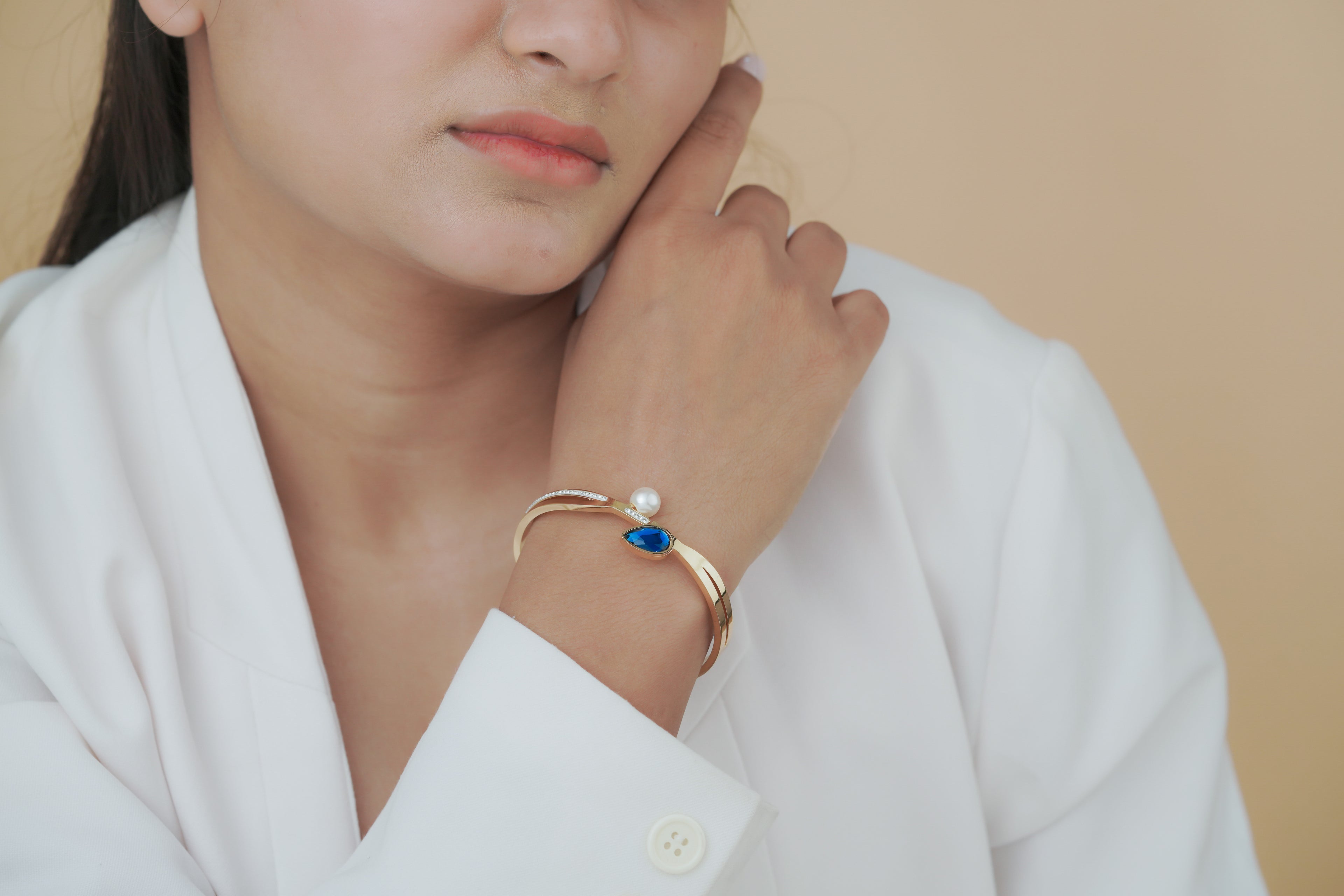 Blue Topaz & Pearl Bypass