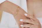 Golden Rose Heart Bracelet