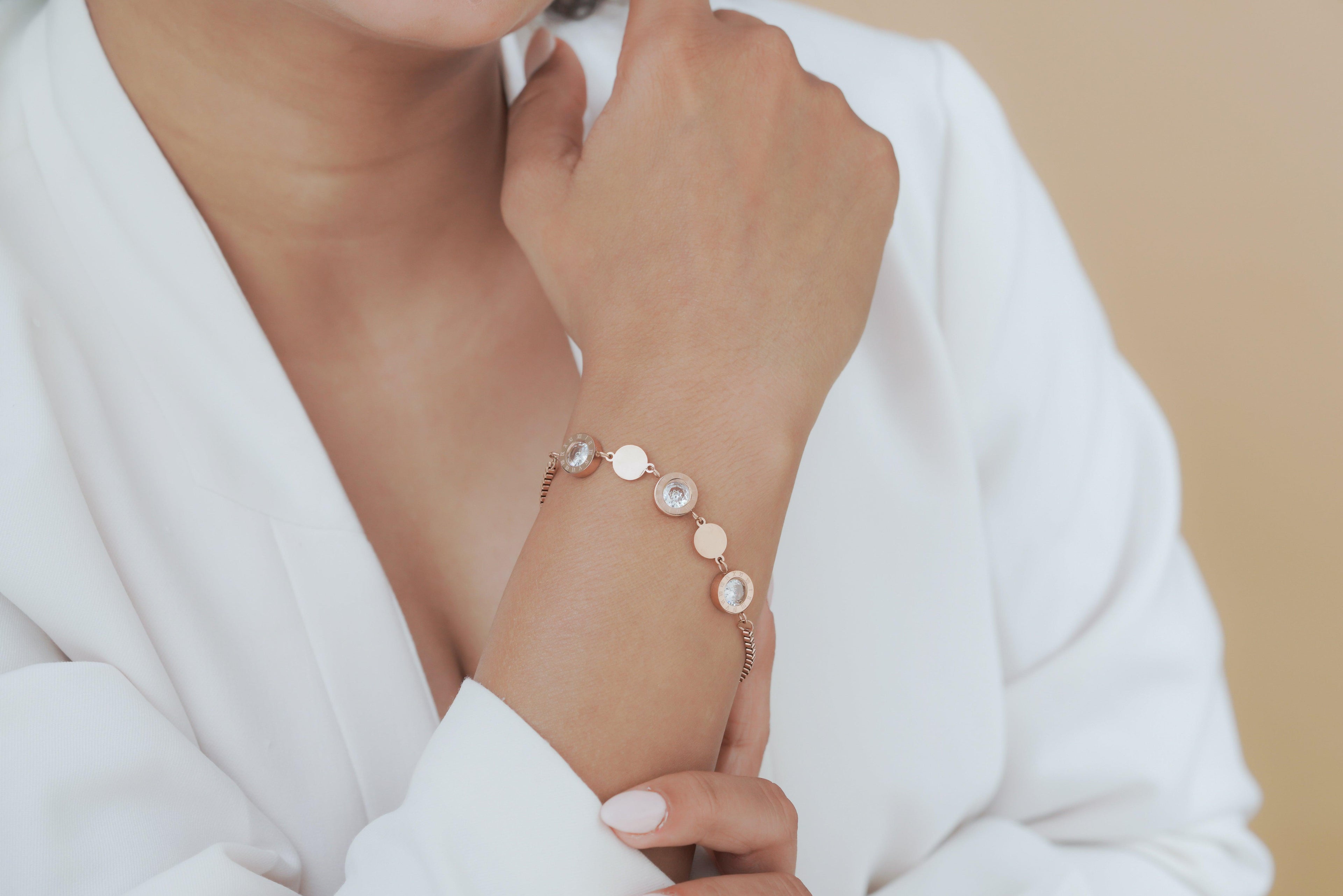 Circle & Disc Station Bracelet