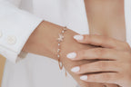 Rose Gold Butterfly Crystal Bracelet