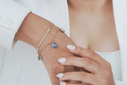 Dual Evil Eye Cuff Bracelet