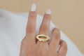 Open Heart Sculptural Statement Ring