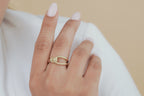 Love Knot Open Oval Ring