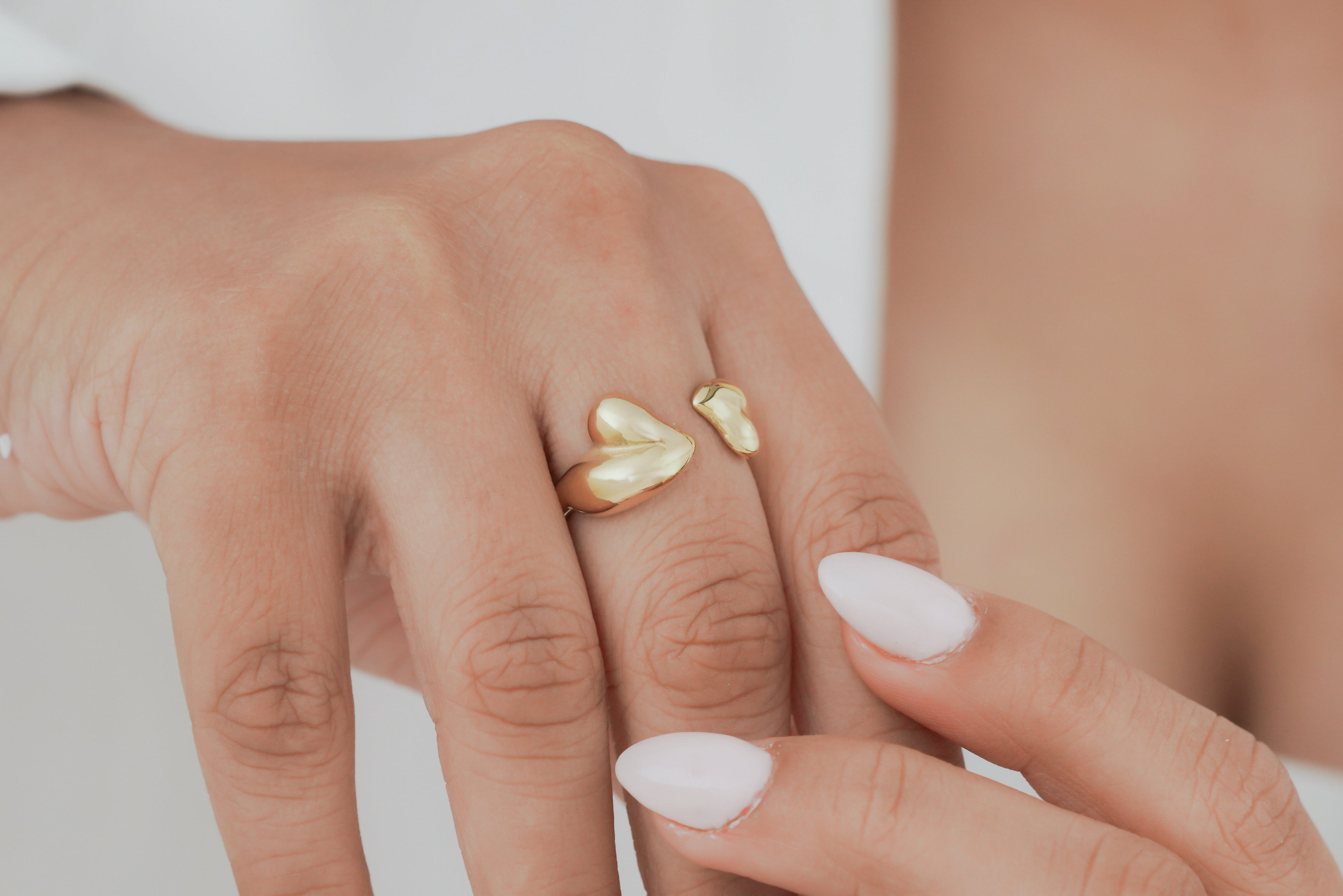Puff Heart Bypass Ring