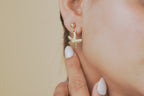 Gold Starfish Drop Earrings