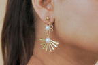 Daisy Pearl Double Drop Earrings
