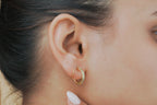 Pavé Crystal Mini Huggie Hoops