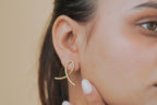Swirl Ribbon Stud Earrings