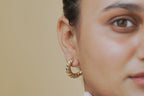 Braided Rope Huggie Hoop Earrings