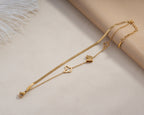 Gold Butterfly Snake Chain Duo