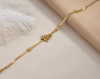 Olive Branch Herringbone Bracelet