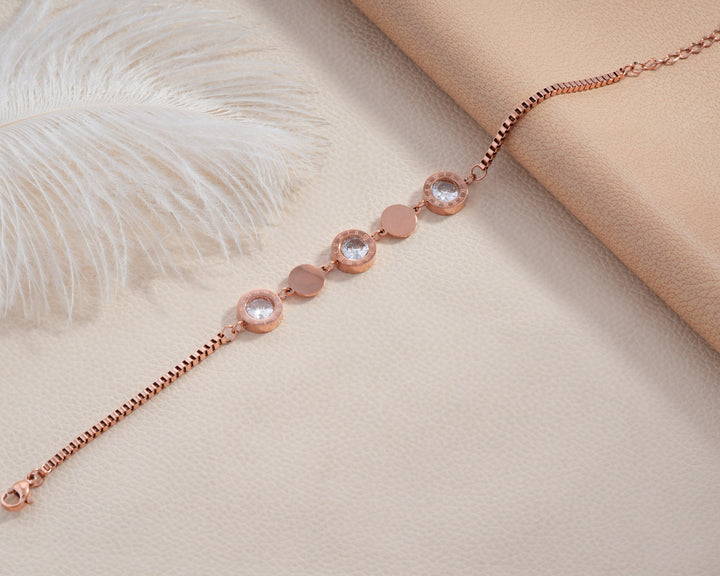 Circle & Disc Station Bracelet