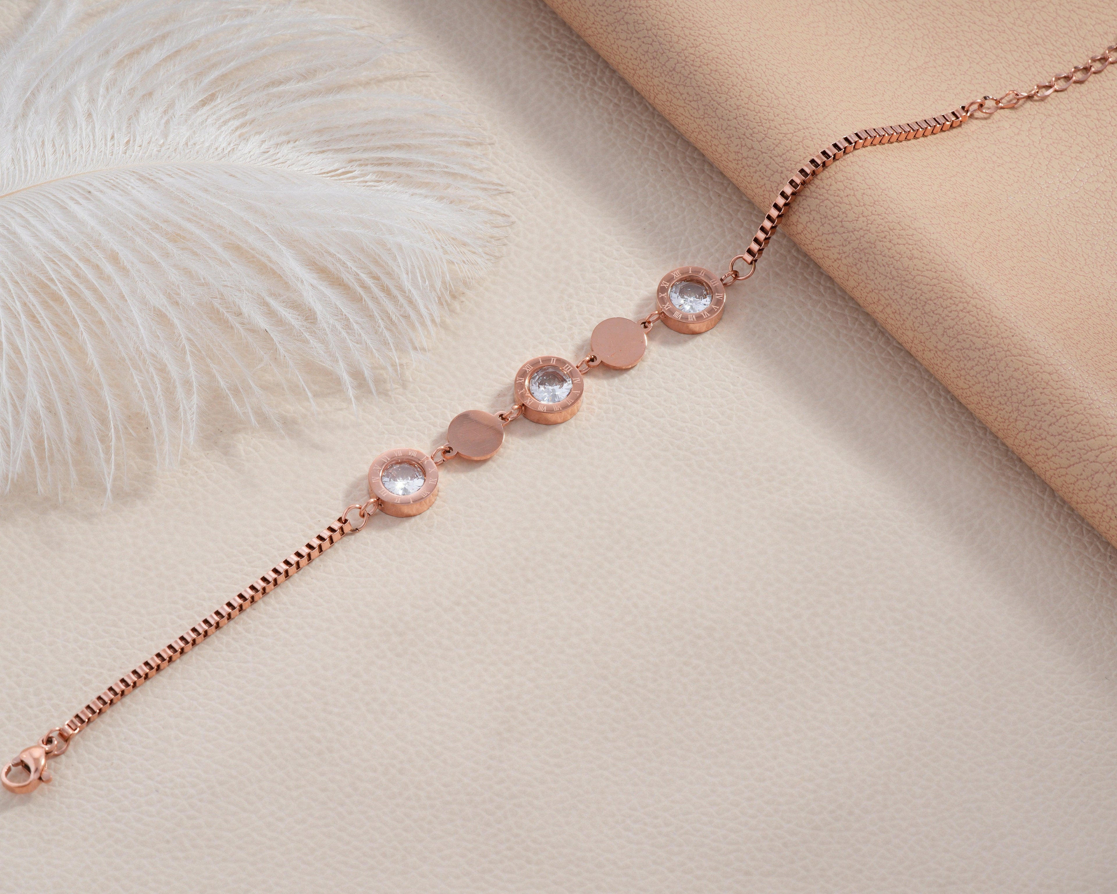Circle & Disc Station Bracelet