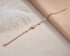 Rose Gold Butterfly Crystal Bracelet