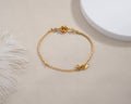 Golden Rose Heart Bracelet