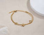 Gold Butterfly Snake Chain Duo